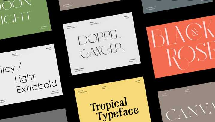 Introduction of Display fonts and Commercial fonts